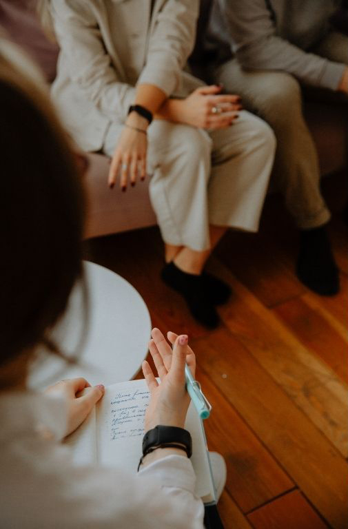 therapist working with couple